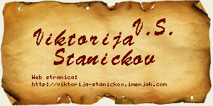 Viktorija Staničkov vizit kartica
